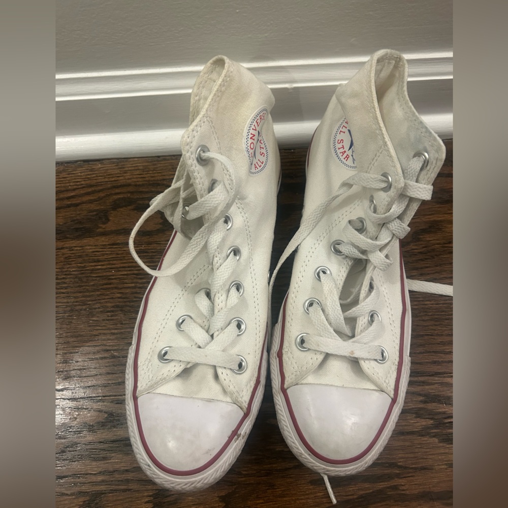 Converse White High-Top Sneakers